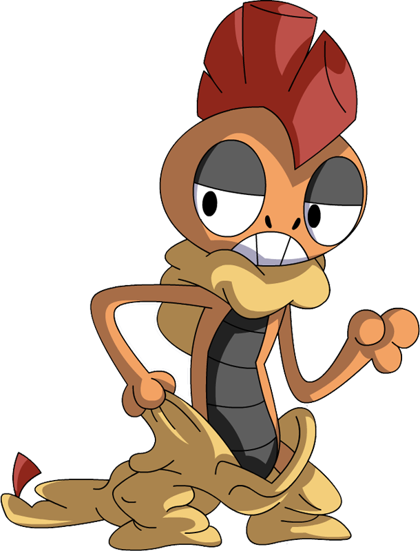 Pokemon Scrafty Is A Fictional Character Of Humans - Vector Graphics (610x800), Png Download