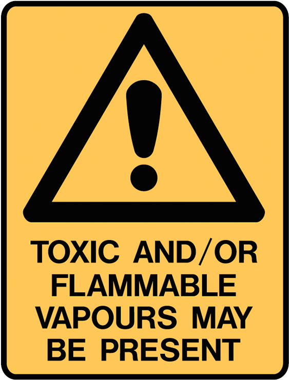 Brady Warning Signs - Toxic And Flammable Sign (800x800), Png Download