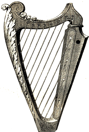 Arpa Hebrea - Instrumentos De Los Hebreos (377x564), Png Download