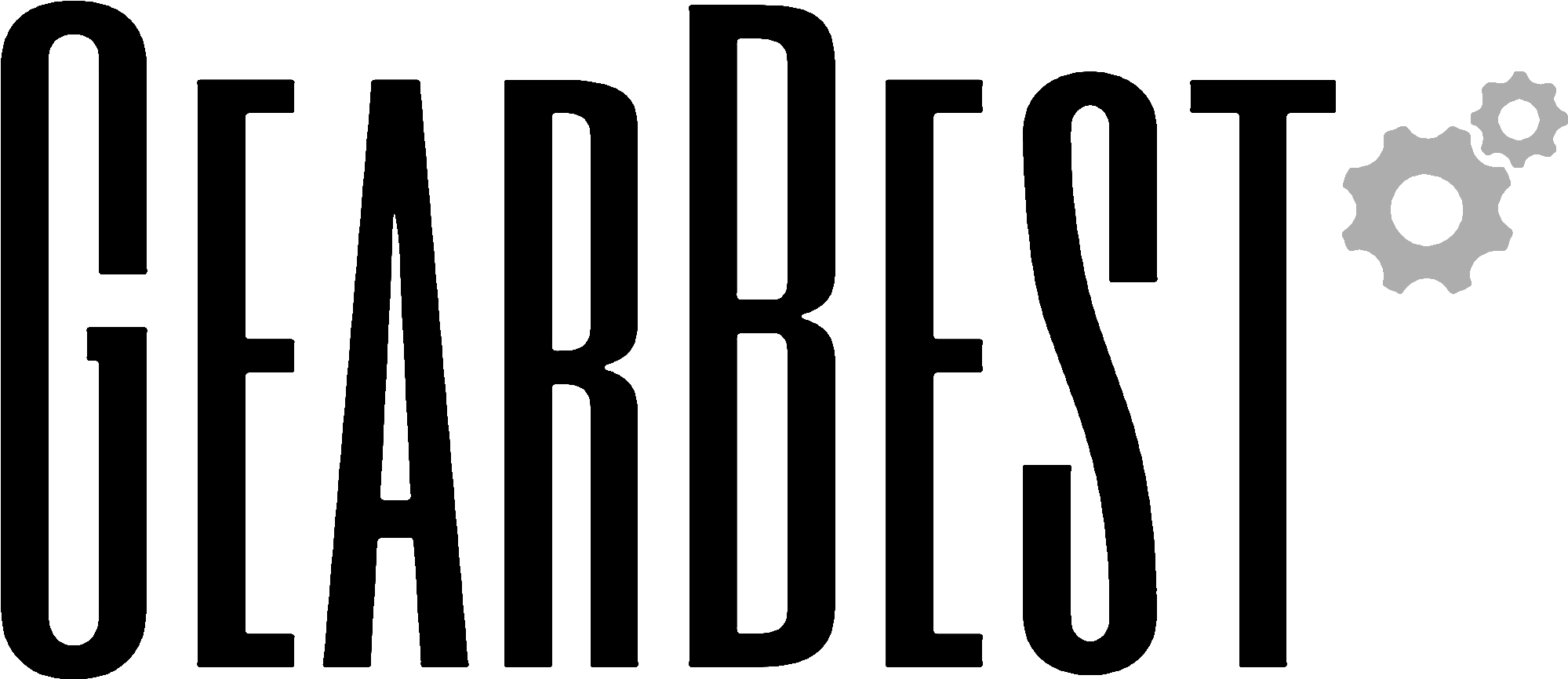 Log Bearbest Big Black Png - Gearbest Logo Png (2162x1011), Png Download