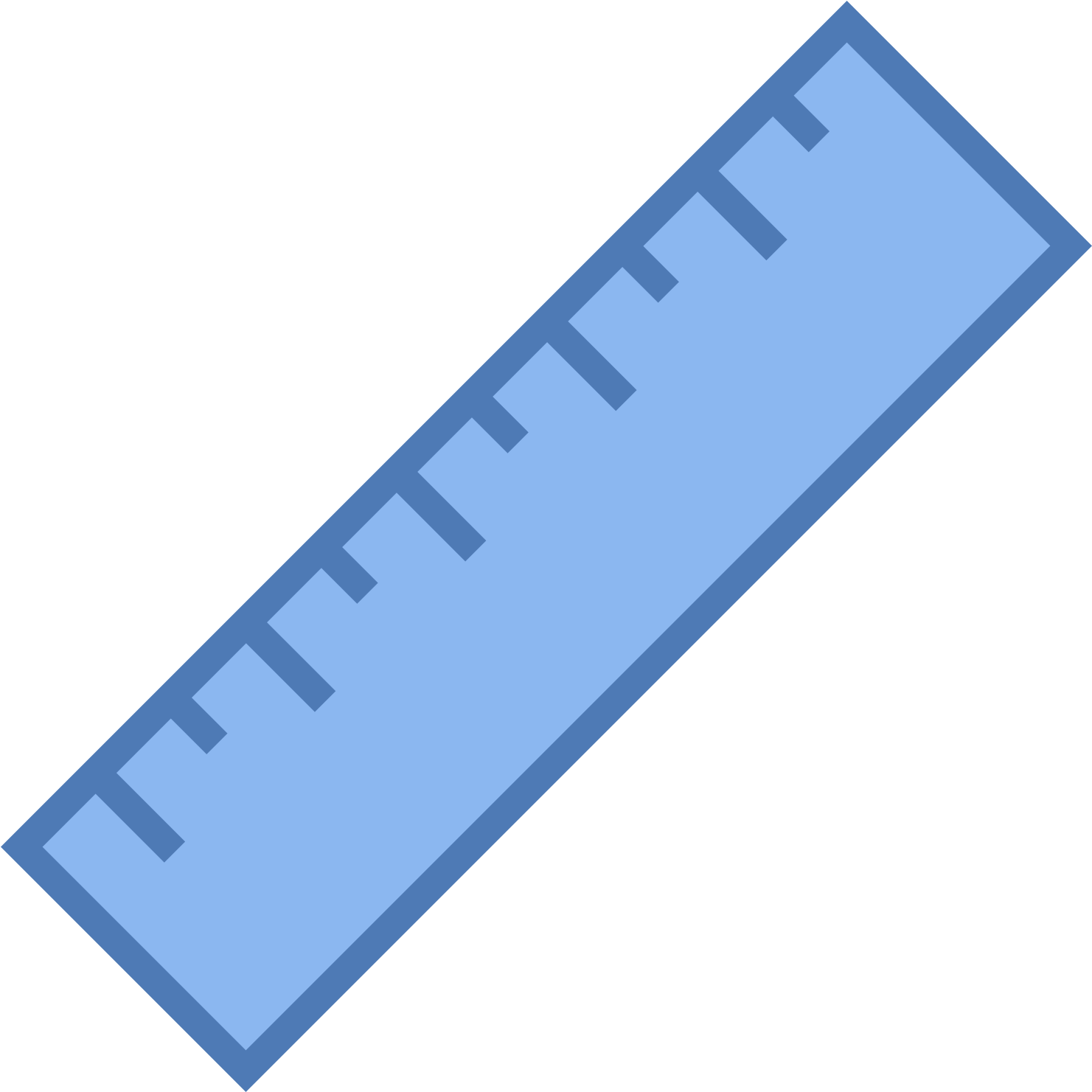 Ruler Png - Blue Ruler Icon (1600x1600), Png Download