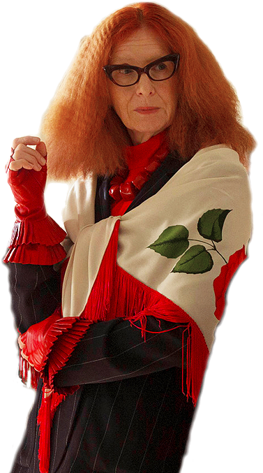 The Luscious Wiccan Fashion Icon, Frances Conroy As - Myrtle American Horror Story (500x700), Png Download
