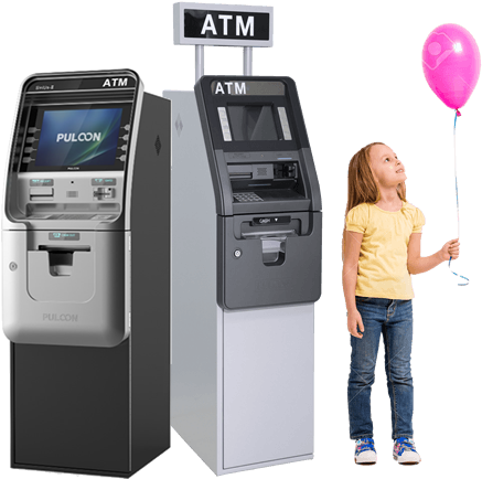 Both Atms Plus Girl Balloon For New Slider - Puloon Atm (500x453), Png Download