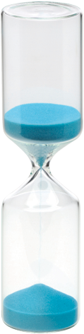 Blue Hourglass - Hourglass (600x490), Png Download