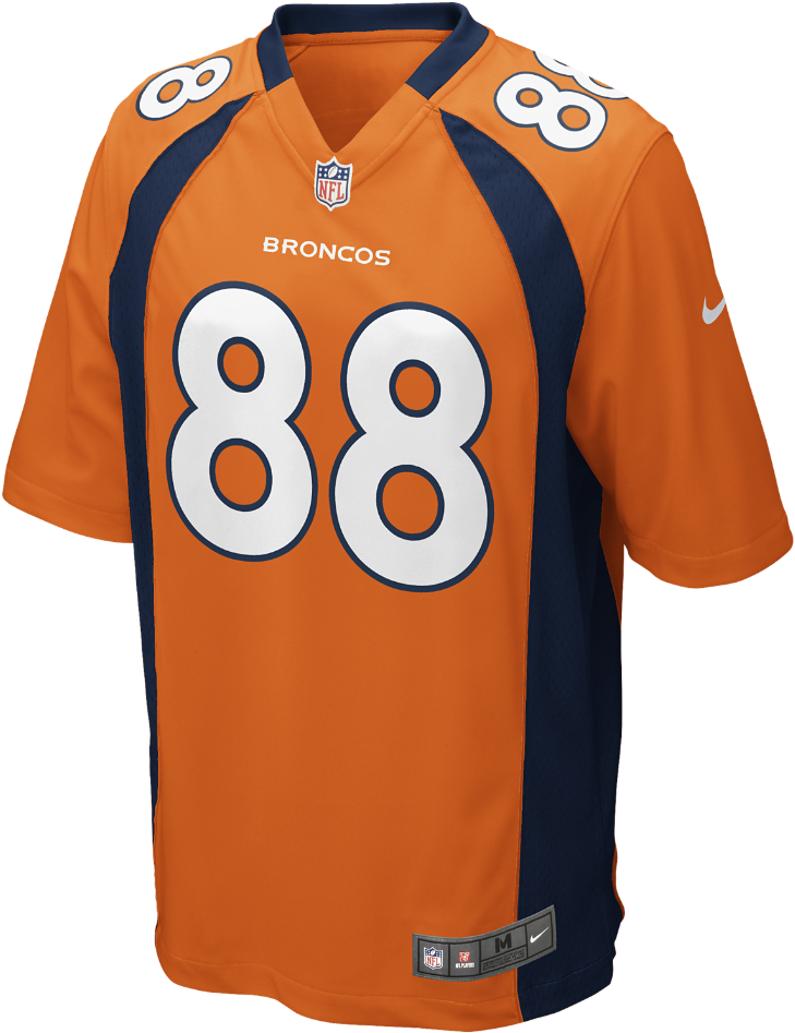 what color is the broncos home jersey