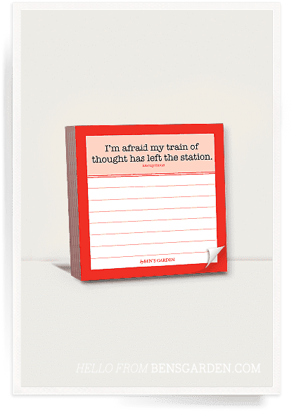 Ben's Garden I'm Afraid My Train Of Thought Scribble- - Document (420x600), Png Download