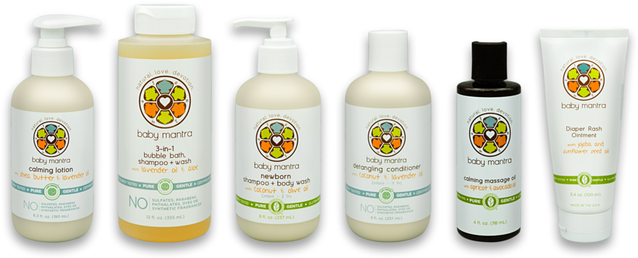 6products Front Nov2016 1024pxtall - Baby Mantra 3-in-1 Bubble Bath, Shampoo & Wash, (1000x368), Png Download