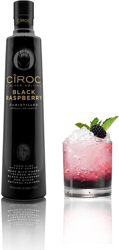 Bramble With Ciroc Black Raspberry - Ciroc Black Raspberry Review (425x803), Png Download
