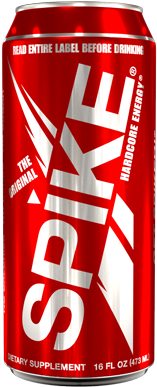 Spike® Hardcore Energy, Original 24 - Spike Energy Drink Orange (300x400), Png Download