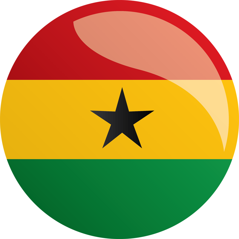 Ghana Clipart Flag - Ghana Flag (800x800), Png Download