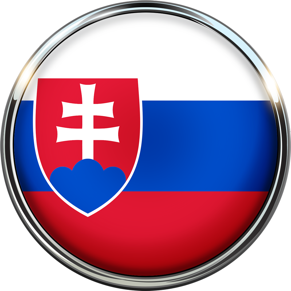 Slovakia Flag Circle Slovak Flag 1524477 - Slovakia Flag (1920x1920), Png Download
