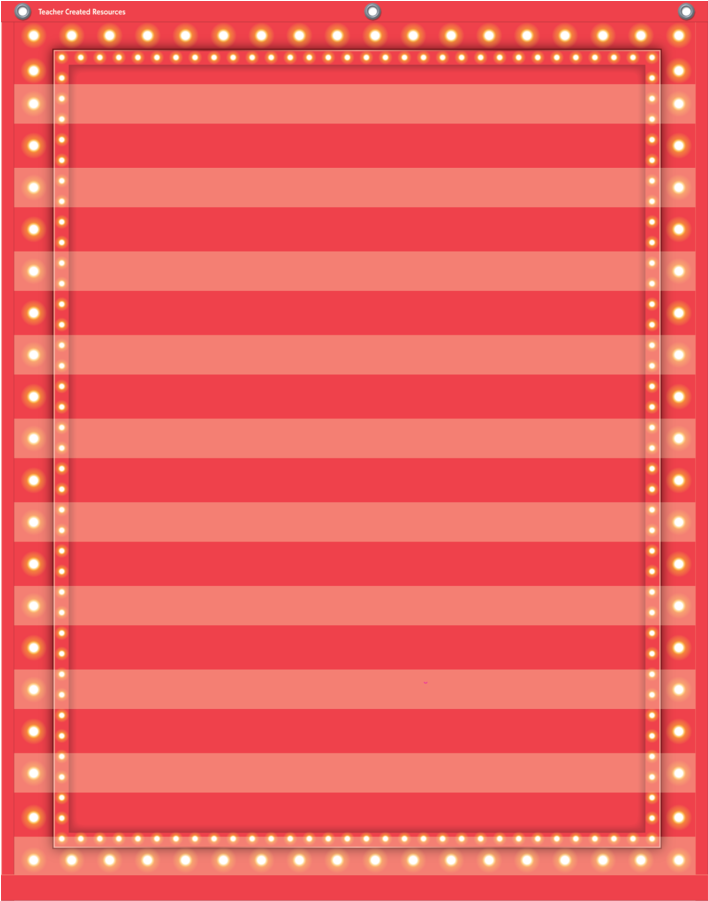 Tcr20831 Red Marquee 10 Pocket Chart Image - Teacher Created Resources Tcr20778 Light Blue Marquee (900x900), Png Download