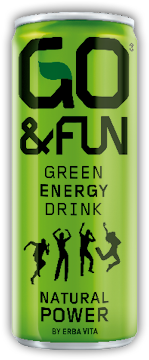 Go&fun Green Energy Drink 250ml - Go & Fun (314x627), Png Download