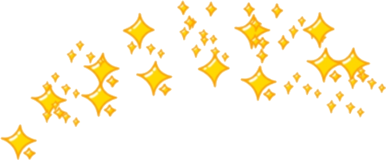 Sticker Sparkles Emoji Crown Yellow Yellowtheme Png - Overlay Picsart Editing Png (2048x2048), Png Download