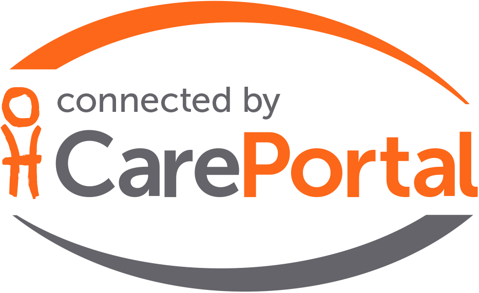 Connected By Careportal Swooshes - Care Portal (933x571), Png Download