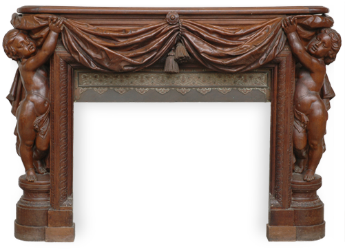 Wood - Fireplace (500x500), Png Download