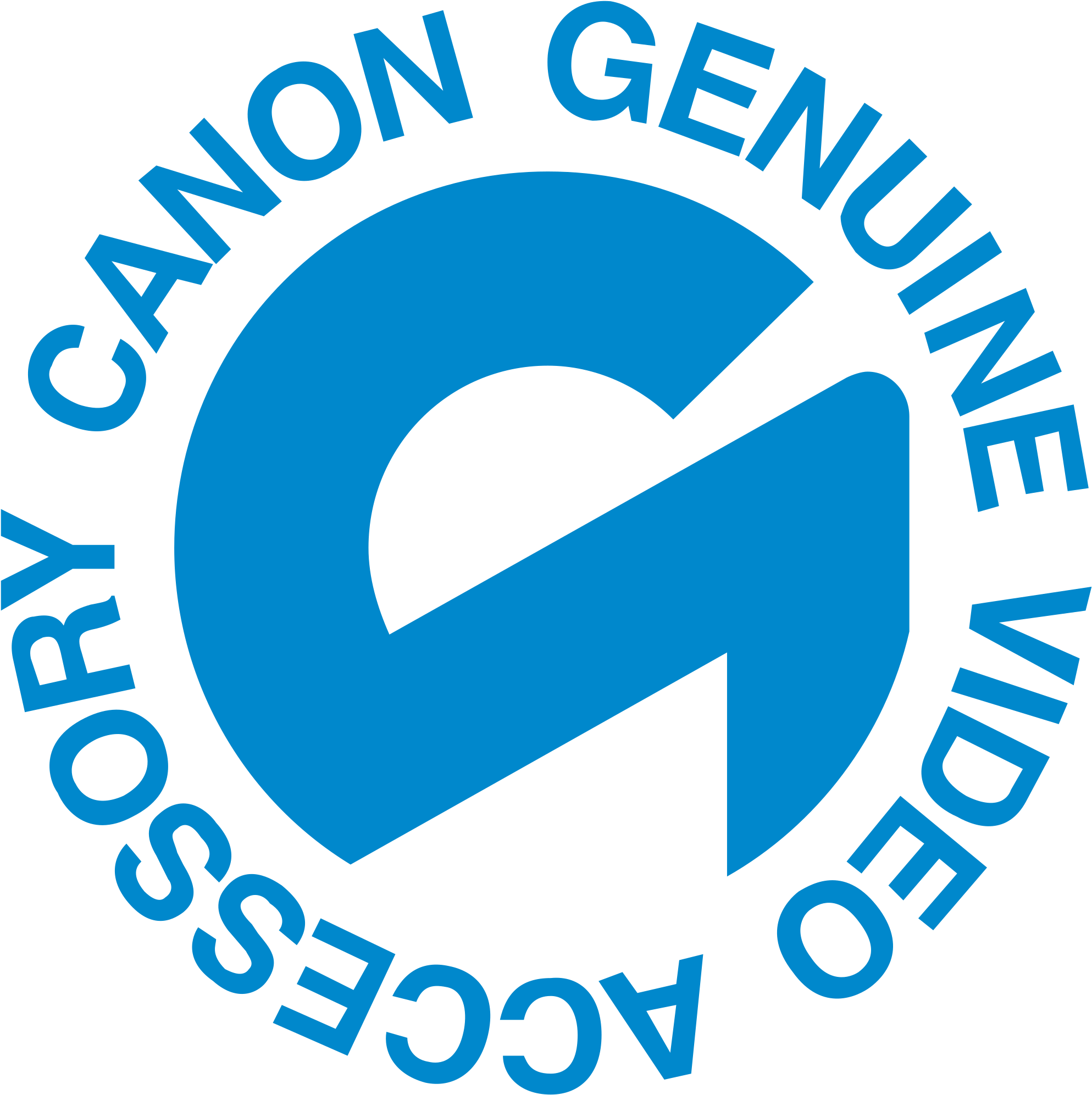 Canon Genuine Video Accessory Logo Png Transparent - Circle (2400x2400), Png Download