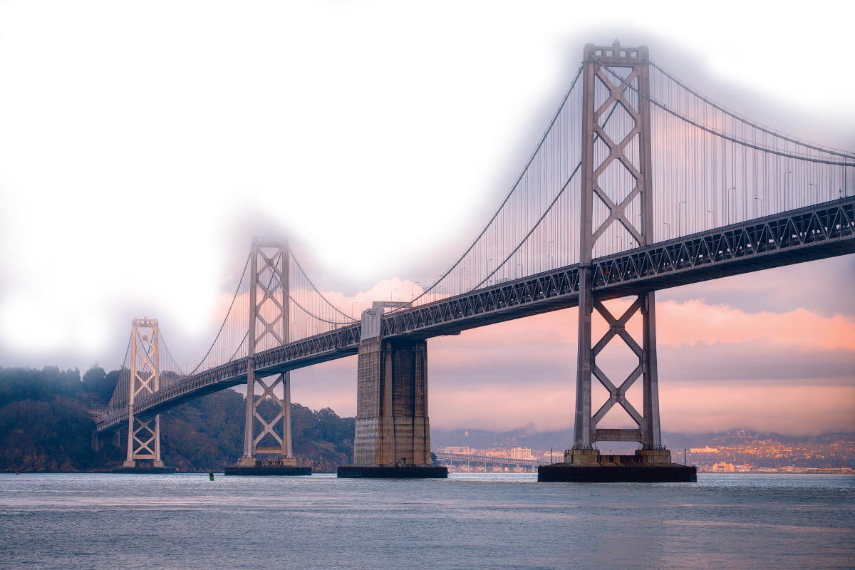 Then Destiny - Oakland Bay Bridge (1200x800), Png Download
