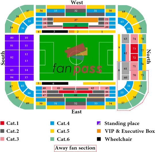 Signal Iduna Park Borussia Dortmund - Away Section Signal Iduna Park (550x541), Png Download