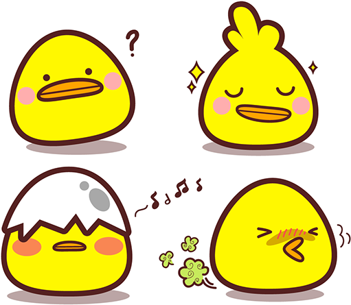With Cute Yam-yam Sticker Pack (600x600), Png Download