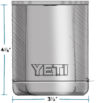 Stock Photo - Yeti 10 Oz Dimensions (525x361), Png Download