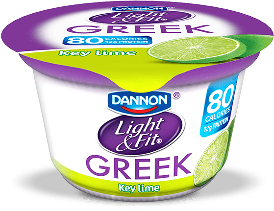 Published Inkey Lime Greek Yogurt - Light & Fit Yogurt, Greek, Nonfat, Banana Cream (800x750), Png Download