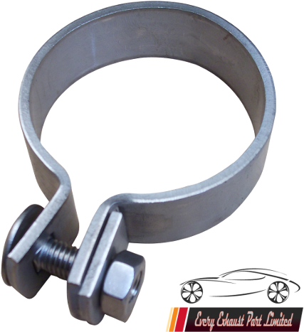 Clamp1-500x500 - Stainless Steel Exhaust Clamps 54mm (500x500), Png Download