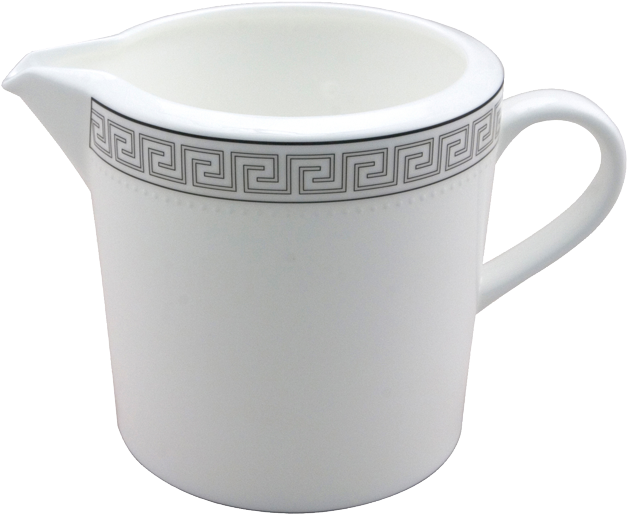 Greek Key Creamer - Coffee Cup (720x720), Png Download