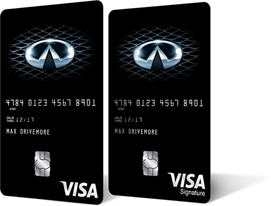 Infiniti Visa Credit Card - Visa (541x413), Png Download