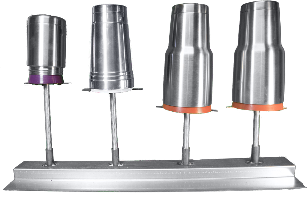 Quad Thermal Cup Masking Stand - Yeti Powder Coating Stand (1025x1020), Png Download