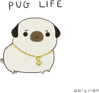 Pug Life Png Image - Pug Life (500x440), Png Download