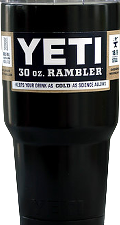 Yeti Rambler - Yeti Coolers Rambler Tumbler, Stainless Steel, 30oz, (414x773), Png Download