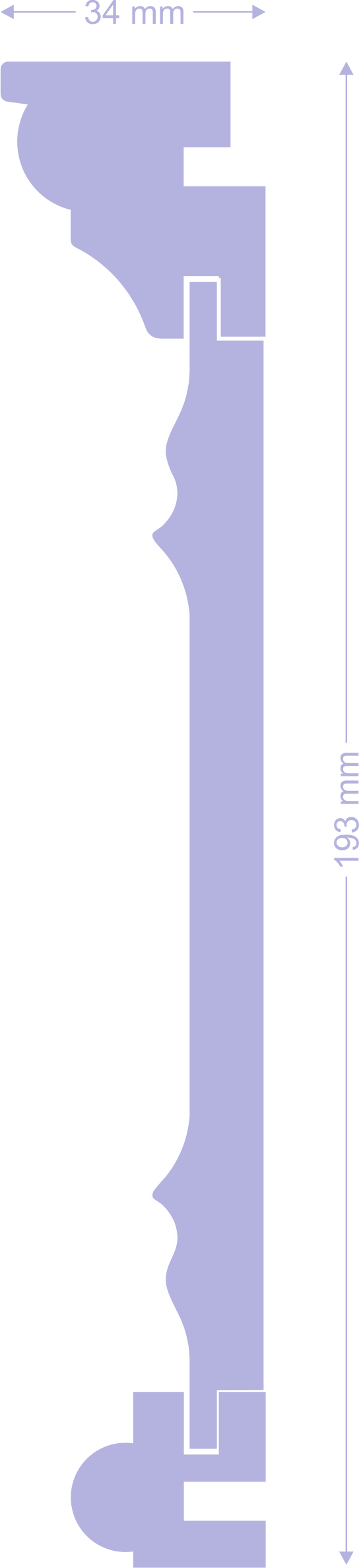 "magic Greek Key" Colour - Lavender (544x2373), Png Download