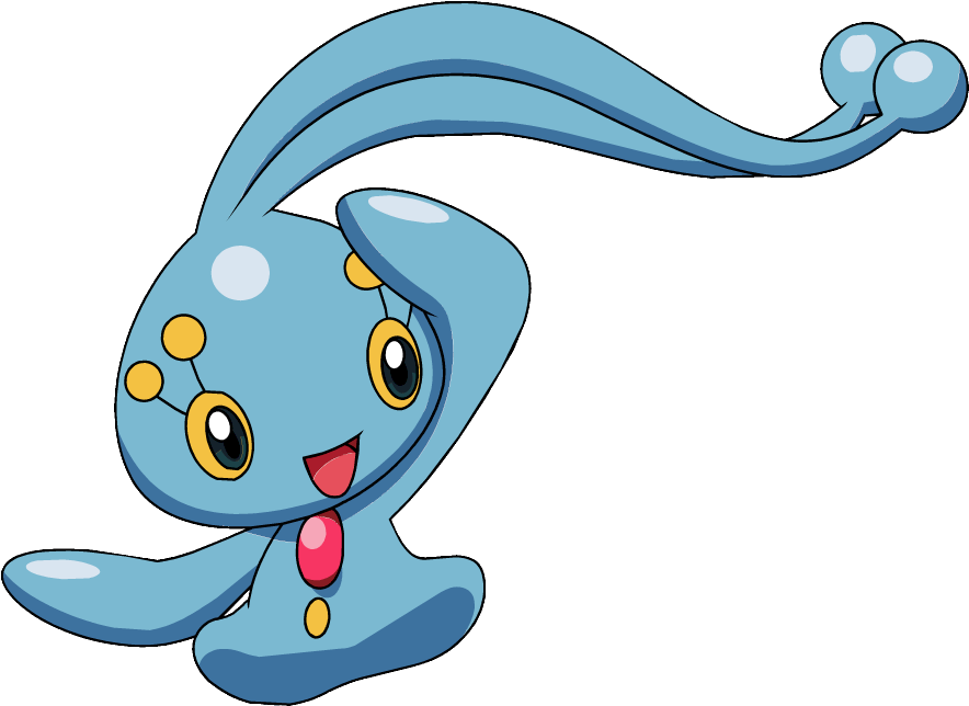 490manaphy Dp Anime 4 - Pokemon Manaphy Png (884x644), Png Download