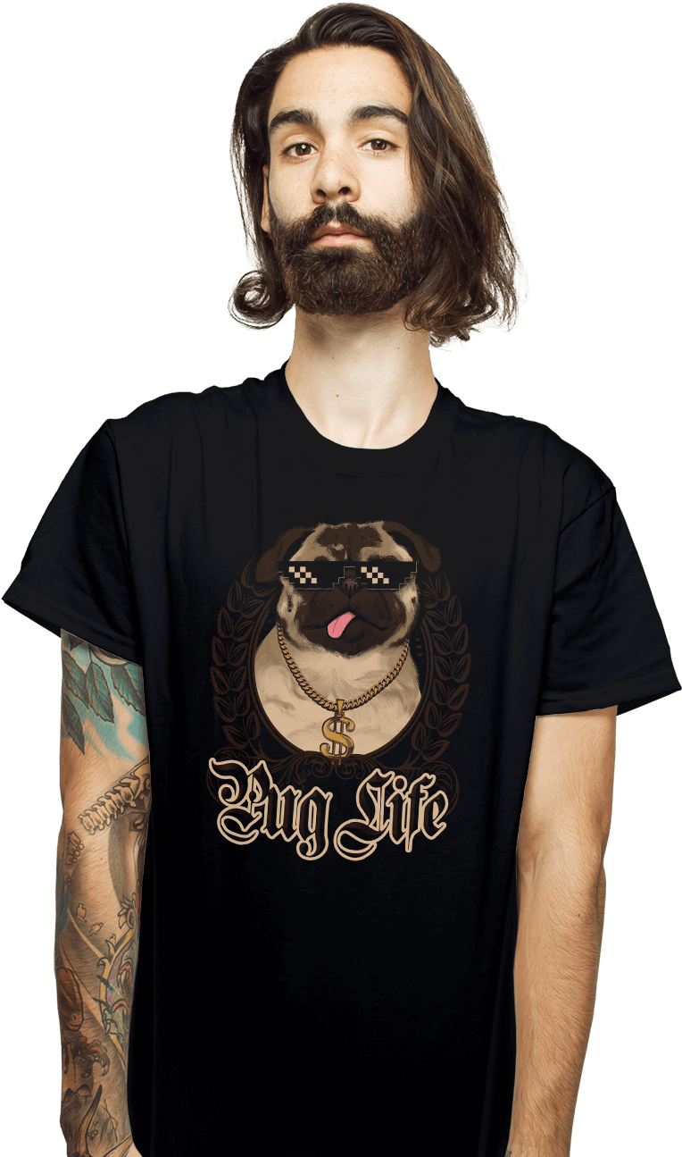 Pug Life - Pug Life Variant Tshirt Tshirt Mugs (930x1322), Png Download