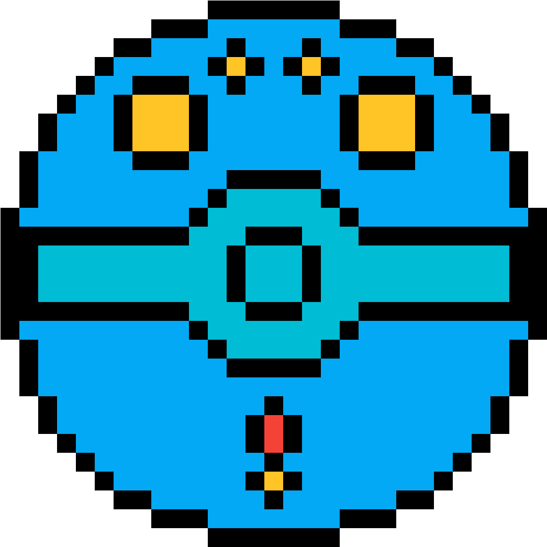 Manaphy - Pixel Art No Minecraft (1184x1184), Png Download
