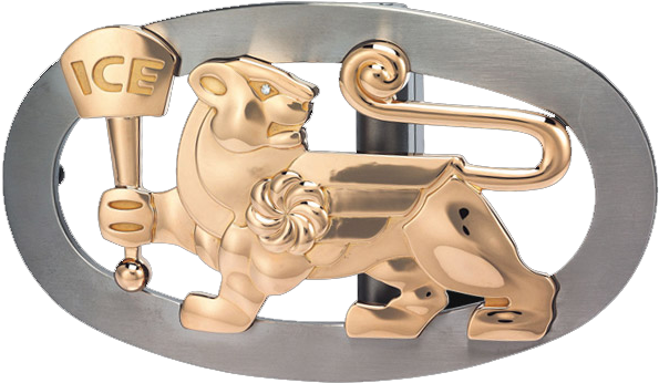 Icelink 18k Gold & Stainless Steel Lioness Icepick - Vizsla (675x482), Png Download