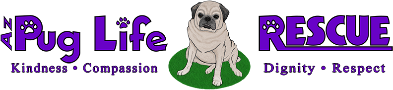 Arizona Pug Life Rescue Society - Blaue Pfote (800x190), Png Download