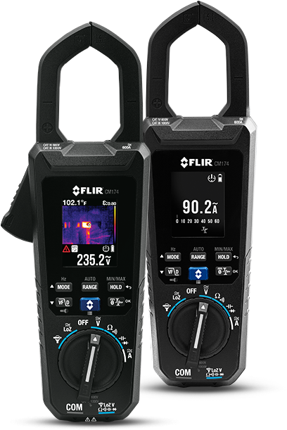 The Flir Cm174 Has The Power To Lead You To Problems - Flir Cm174 - Imaging 600a Ac/dc Clamp Meter With Igm (442x624), Png Download