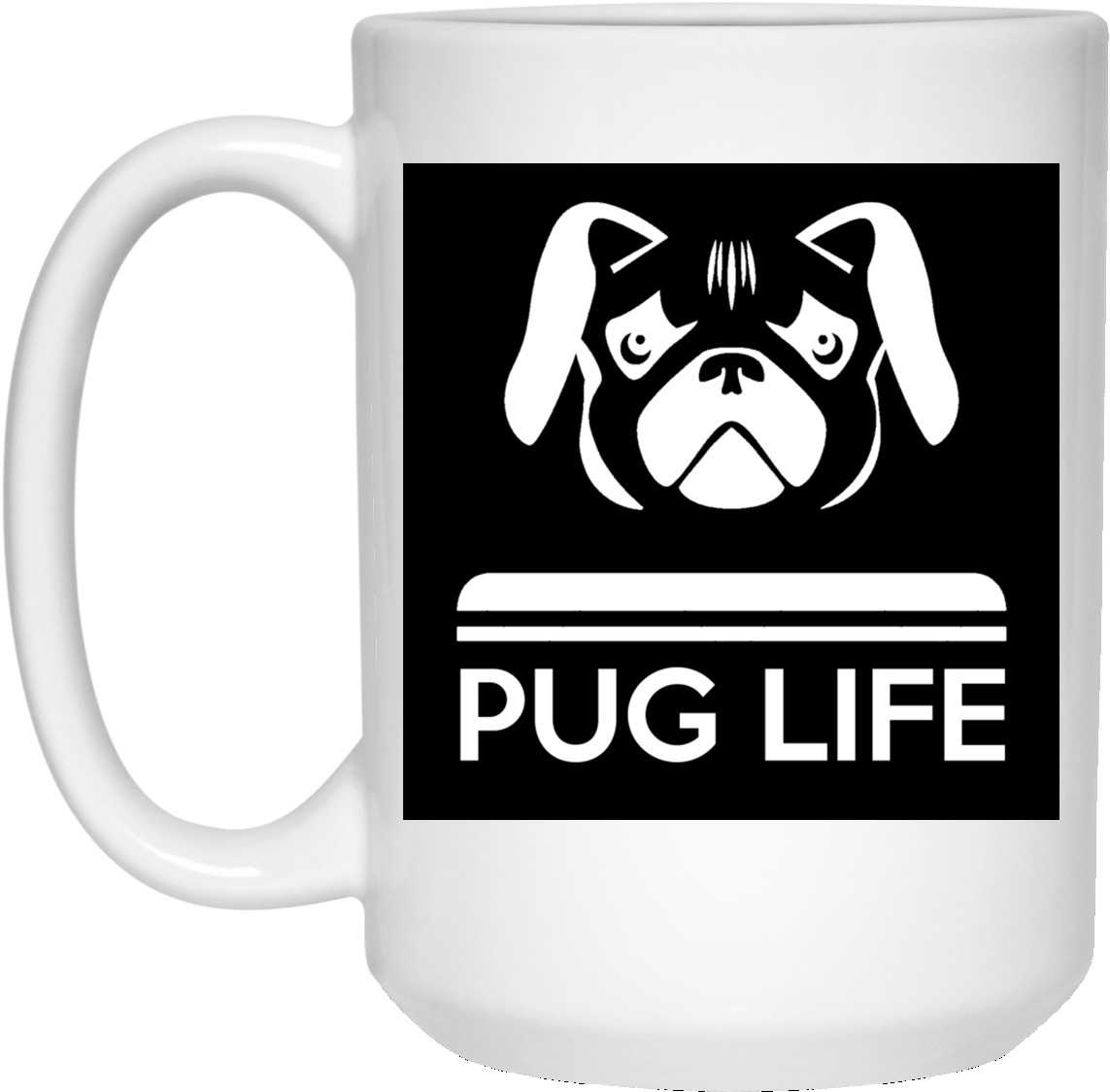 T-shirt Pug (1155x1155), Png Download