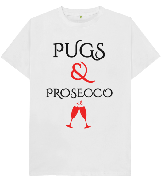 White Pugs And Prosecco - Lonerism Shirt (640x674), Png Download