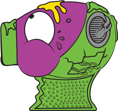 Hair Fryer 2 - Grossery Gang Toxic Toilet (400x400), Png Download