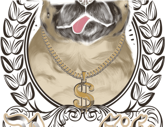 Pug Life Pug Life - Pug (571x432), Png Download