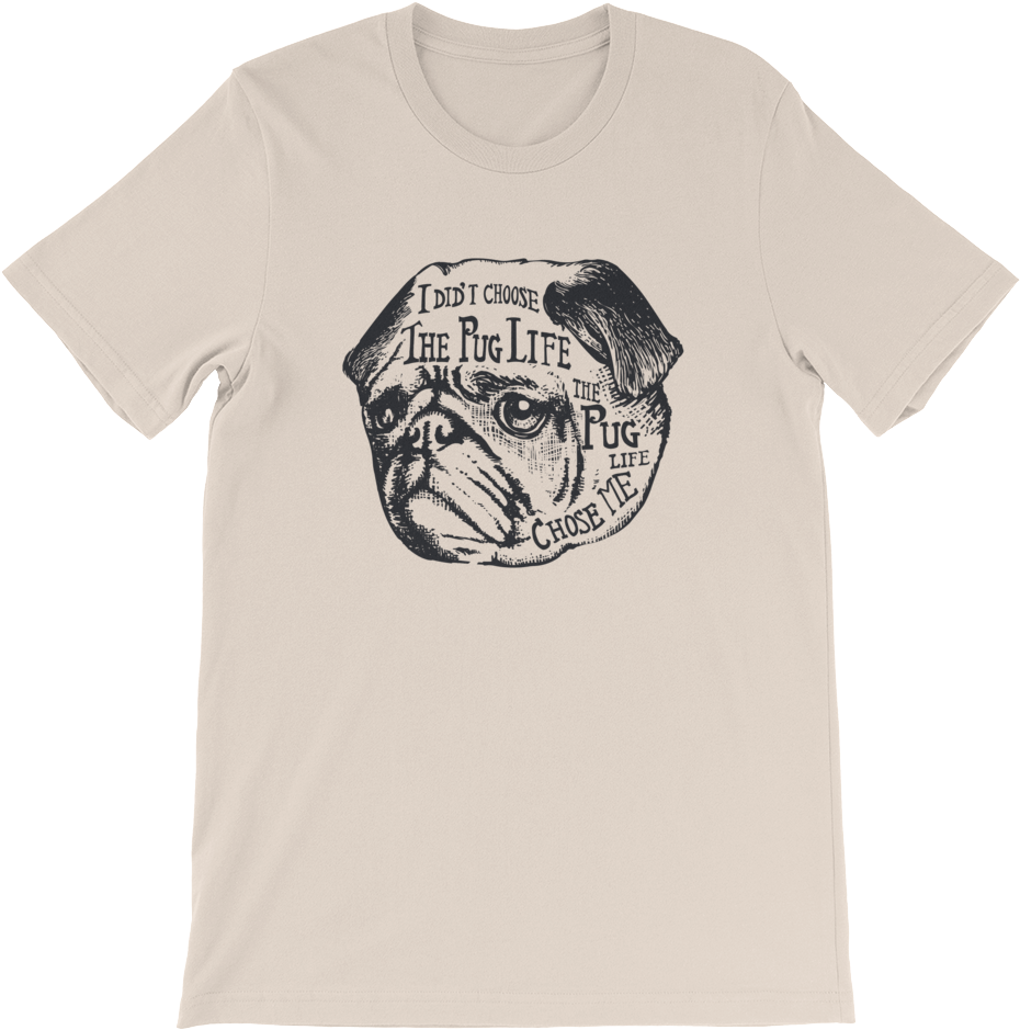 Pug Life Metal Print By Huebucket (1000x1000), Png Download