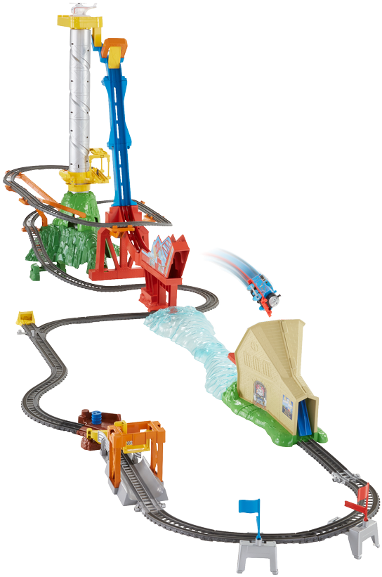 The Top 12 Christmas Toys Revealed - Thomas And Friends Sky High Bridge Jump (615x869), Png Download