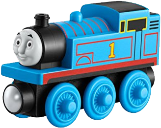 Thomas The Train - Fisher-price Thomas Wooden Railway Thomas The Tank (471x287), Png Download