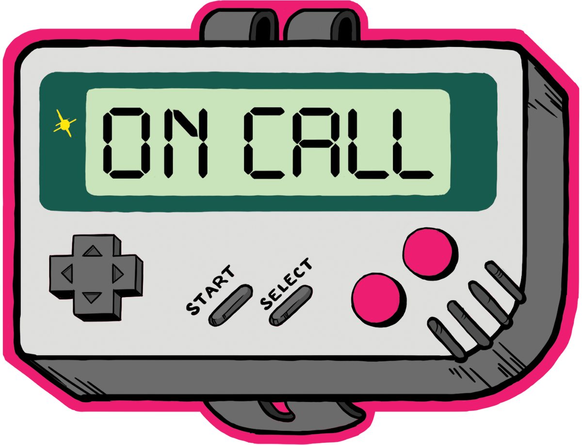 Button's On-call Sticker, Designed By Cori Huang - Culture (1200x918), Png Download
