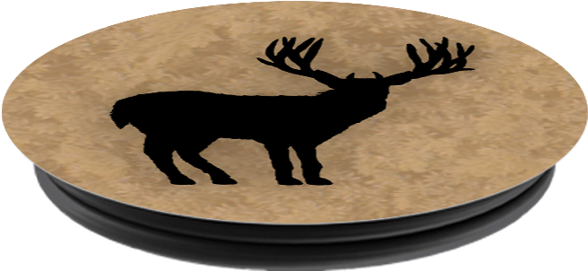 Large Antlers Stag Buck Deer Popsocket Grip - Elk (790x681), Png Download