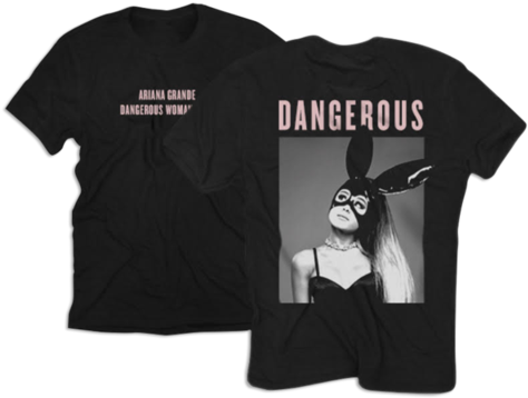 File - - Ariana Grande Dangerous Woman Tour T Shirt (480x480), Png Download
