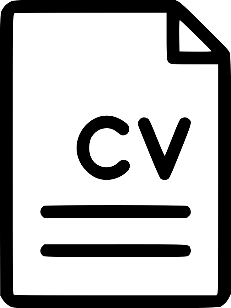 File Document Cv Curriculum Vitae Svg Png Icon Free - Transparent Document File Icon (736x980), Png Download